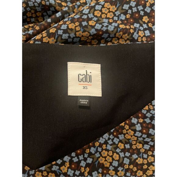 Cabi Poise Long Bell Sleeve Lined‎ Floral Shift Dress Style 3648 - Picture 3 of 4